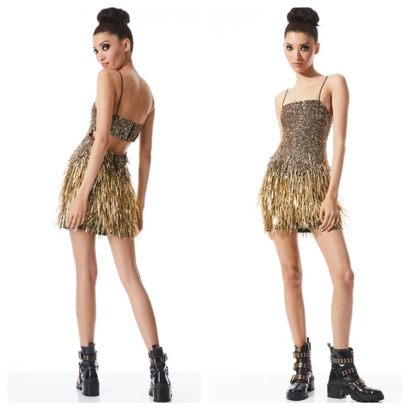 ALICE + OLIVIA Fifi Embellished Mini Cami Dress - Picture 6 of 17